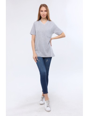 30/1 Jersey V Neck T-shirt | %100 Cotton | Single Pocket 