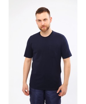 30/1 Jersey Zero Neck T-shirt | Single Pocket | %100 Cotton