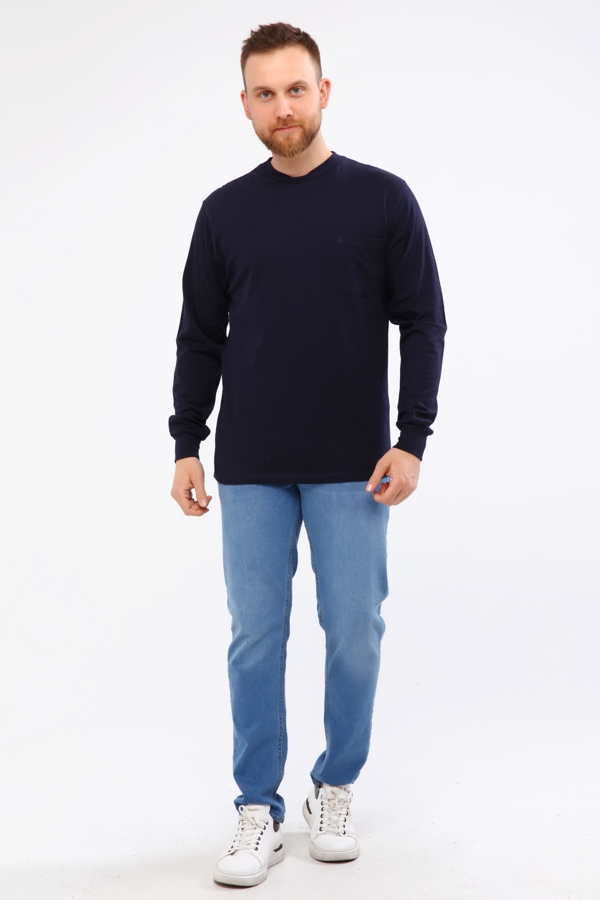 30/1 Jersey Zero Neck Summer Sweatshirt | Single Pocket | %100 Cotton
